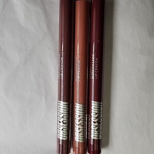 Revolution B. MAKEUP OBSESS Lot Of 3 Matchmaker LIP Crayon LOTUS, CRUSH & EDIT